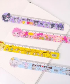 [HCM - Hoả Tốc] Thước kẻ học sinh sanrio 15cm: kuromi, melody, pompompurin đồ dùng học tập văn phòng phẩm làm quà tặng